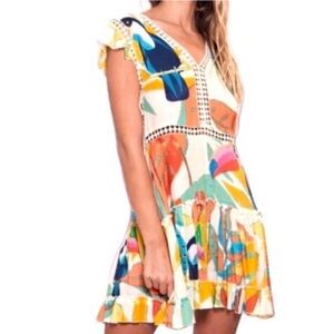 Z&L Toucan print swimsuit Cover-up